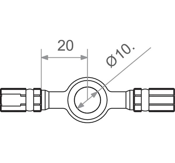 TRW Montagematerial & Zubehör - BANJO CONNECTOR M10 GD