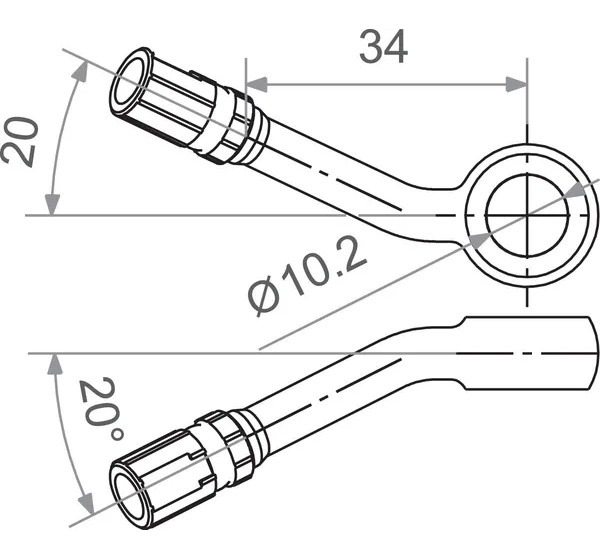 TRW Montagematerial & Zubehör - BANJO M10 30 BK