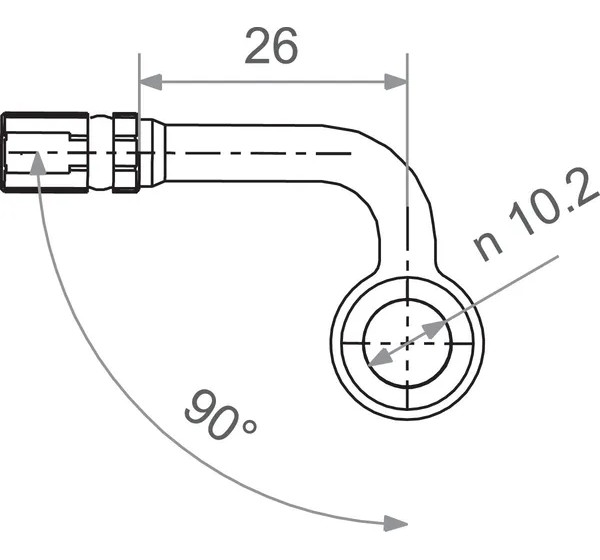 TRW Montagematerial & Zubehör - BANJO M10 50S BK