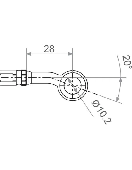 TRW Montagematerial & Zubehör - BANJO M10 20S BK