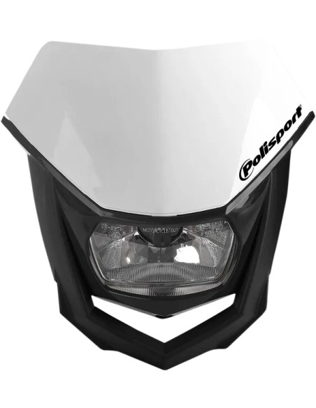 POLISPORT Scheinwerfer - HEADLIGHT HALO WH/BK