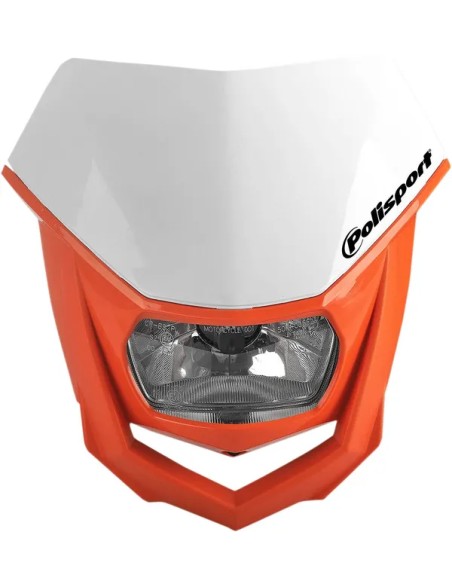 POLISPORT Scheinwerfer - HEADLIGHT HALO WH/OR