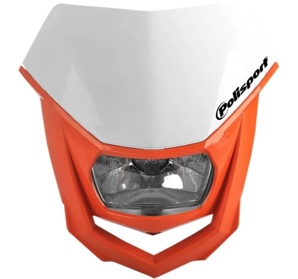 POLISPORT Scheinwerfer - HEADLIGHT HALO WH/OR
