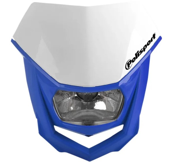 POLISPORT Scheinwerfer - HEADLIGHT HALO WH/BL