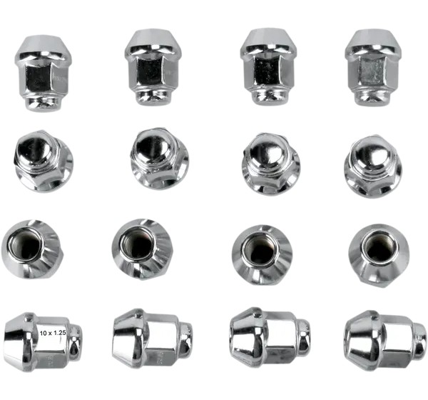 DWT DOUGLAS WHEEL Montagematerial & Zubehör - LUG NUT CHR 10MM TAPR 16P