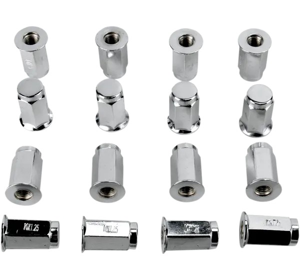DWT DOUGLAS WHEEL Montagematerial & Zubehör - LUG NUT CHR 10MM FLAT 16P