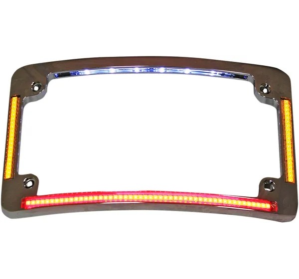 CUSTOM DYNAMICS Kennzeichen - TRUFLEX RADIUS PLATE FRAME AMB