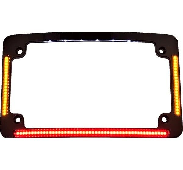 CUSTOM DYNAMICS Kennzeichen - TRUFLEX RADIUS PLATE FRAME AMB