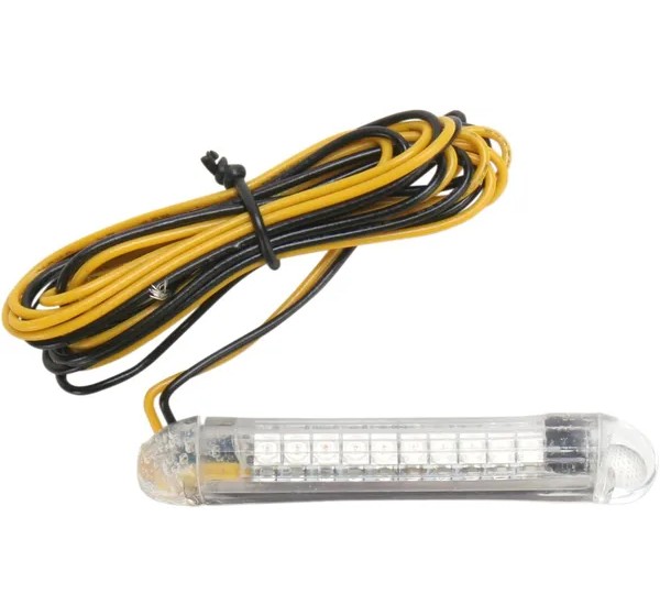 CUSTOM DYNAMICS Zusatzbeleuchtung - TRUFLEX 10 LED - AMBER LEDS/CL