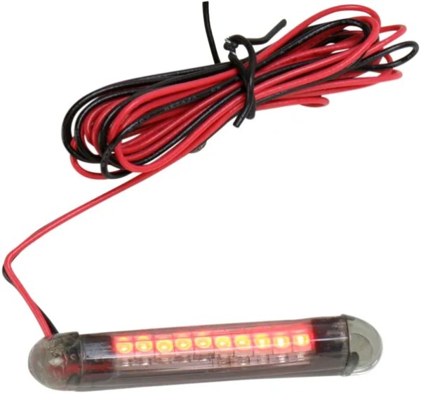 CUSTOM DYNAMICS Zusatzbeleuchtung - TRUFLEX 10 LED - RED LEDS/SMOK