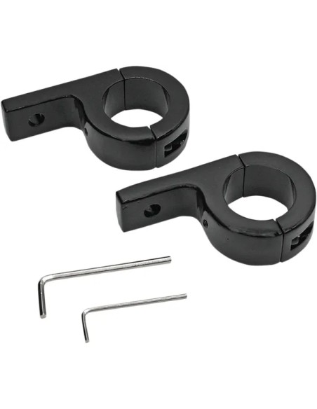 CUSTOM DYNAMICS Abdeckungen & Halterungen - 1.25 CLAMP - BLACK PAIR