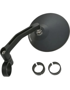 Lenkerendenspiegel D-Mirror 3" Aluminium Rund Exzentrisch