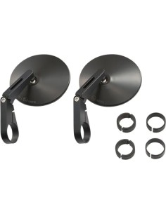 Lenkerendenspiegel D-Mirror 10" Aluminium ABS (Kurz) Paar