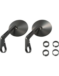 Lenkerendenspiegel D-Mirror 10" Aluminium ABS (Lang) Paar