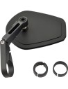Lenkerendspiegel D-Mirror 15" Flach Aluminium (Kurz)