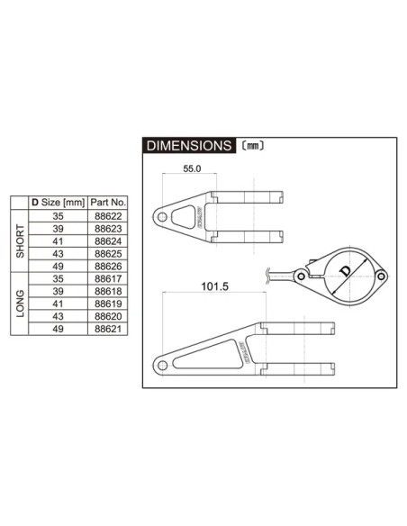DAYTONA Abdeckungen & Halterungen - Detailansicht