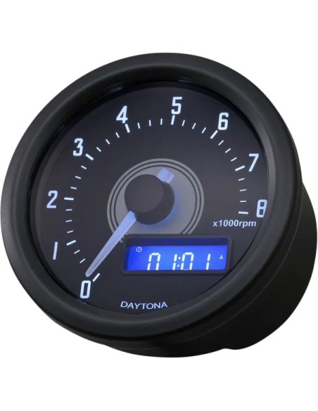 DAYTONA Anzeigeninstrumente - VELONA60 TACHOMETER 8000RPM BL
