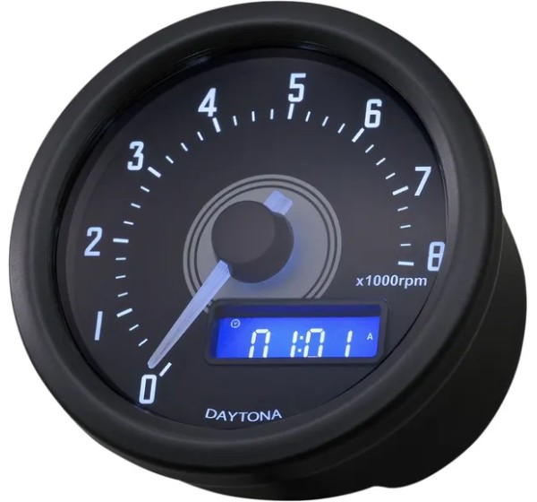 DAYTONA Anzeigeninstrumente - VELONA60 TACHOMETER 8000RPM BL
