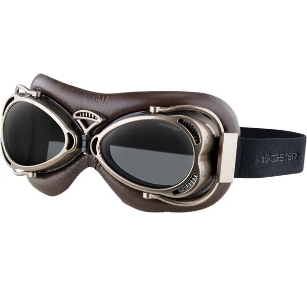 BOBSTER Motorradbrillen - GOGGLE FLIGHT BROWN