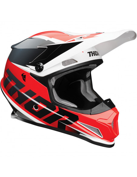 THOR MX HELM SECTOR FADER ROT/SCHWARZ