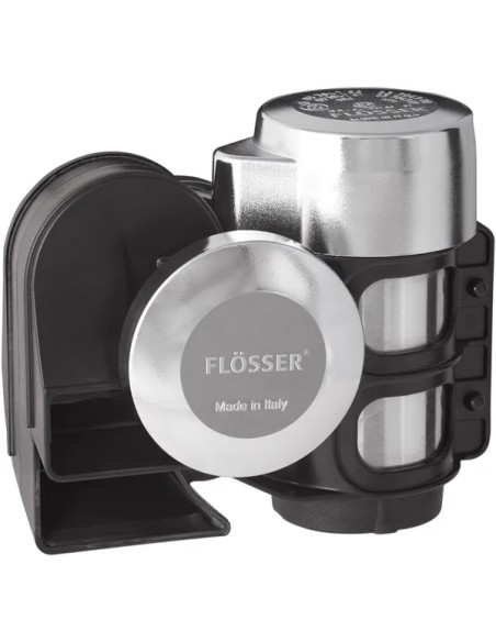 FLOSSER Hupen - AIR HORN 520+660HZ 12V CHR.