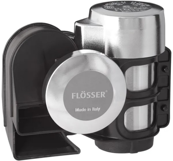 FLOSSER Hupen - AIR HORN 520+660HZ 12V CHR.