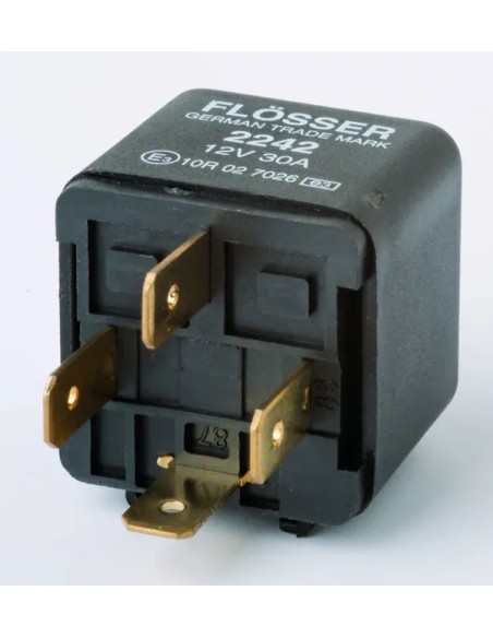 FLOSSER Montagematerial & Zubehör - RELAYS 12V30A OPEN 4 TER. 10PK