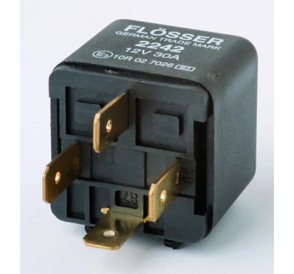 FLOSSER Montagematerial & Zubehör - RELAYS 12V30A OPEN 4 TER. 10PK