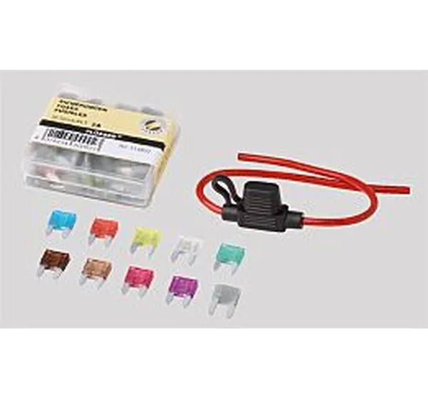 FLOSSER Verbinder & Anschlüsse - FUSEHOLDER INLINE STD 10PK