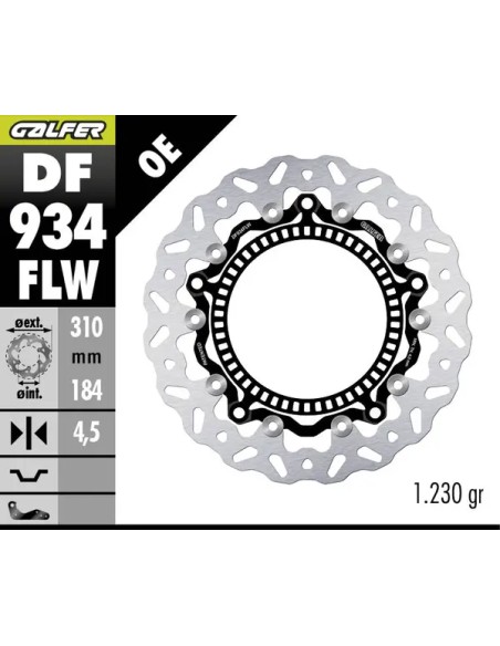 GALFER Bremsscheiben für TRIUMPH TRIDENT 660 ABS ab 2021