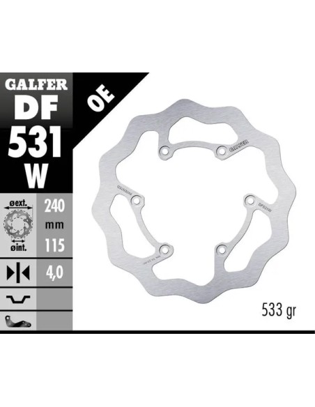 GALFER Bremsscheiben - Detailansicht