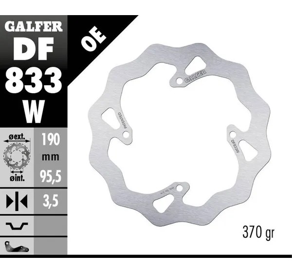 GALFER Bremsscheiben - Detailansicht