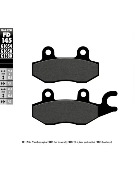 GALFER Bremsbeläge & Bremsbacken für HONDA XL 125 V 2001-2016