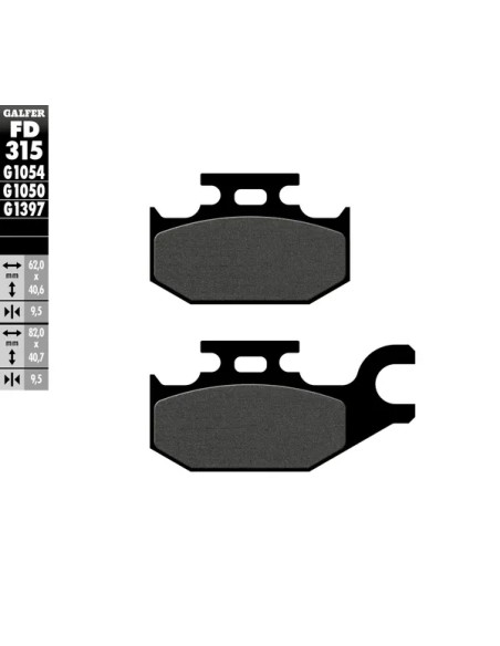 GALFER Bremsbeläge & Bremsbacken für SUZUKI LT-A 400 ASI 4X4 2011-2024