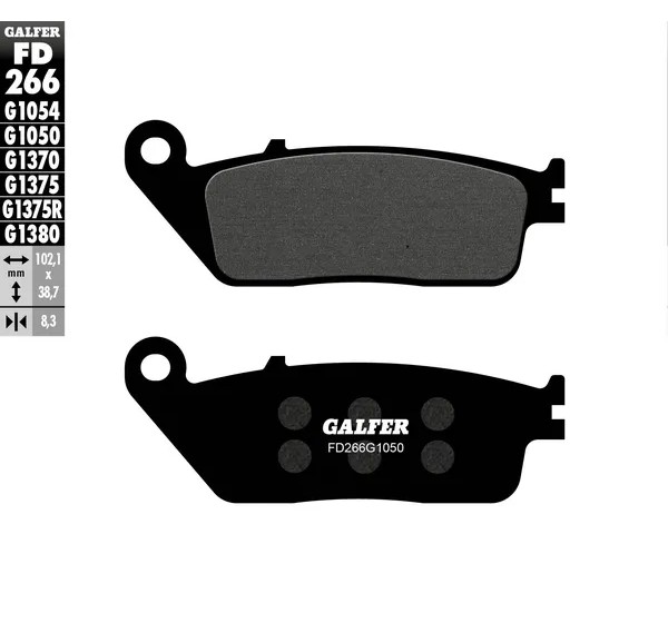 GALFER Bremsbeläge & Bremsbacken für KAWASAKI KLE 650 ABS 2015-2025
