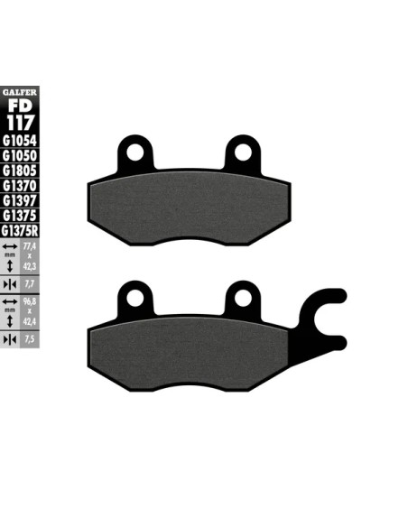 GALFER Bremsbeläge & Bremsbacken für HONDA XL 125 V 2001-2016