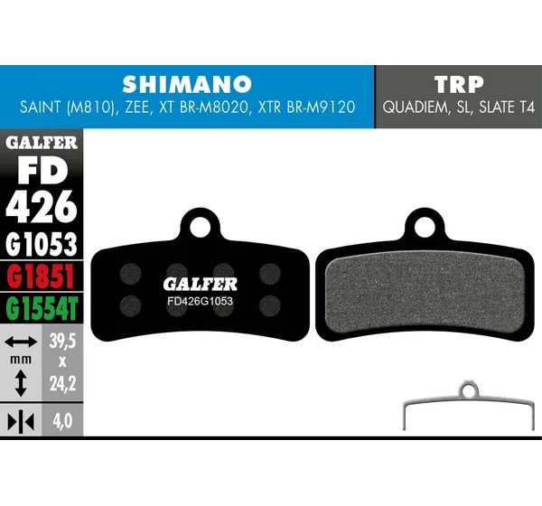 GALFER Bremsbeläge - BRAKE PAD PERFORMANCE