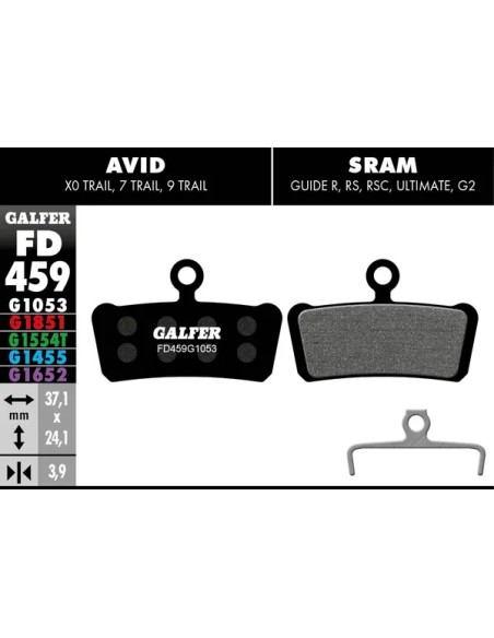 GALFER Bremsbeläge - BRAKE PAD PERFORMANCE