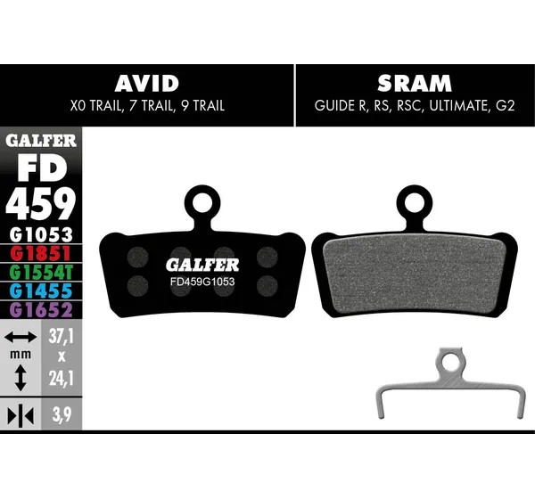 GALFER Bremsbeläge - BRAKE PAD PERFORMANCE