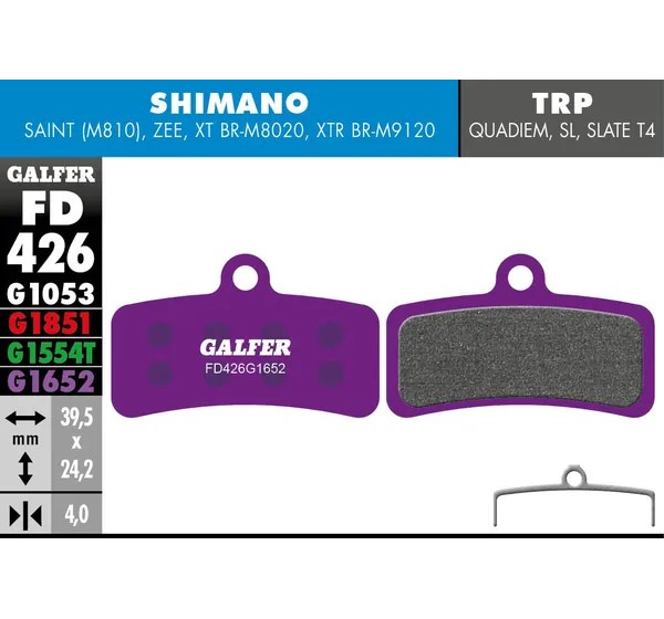 GALFER Bremsbeläge - BRAKE PAD E-BIKE