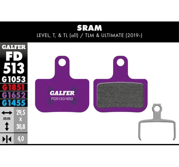 GALFER Bremsbeläge - BRAKE PAD E-BIKE