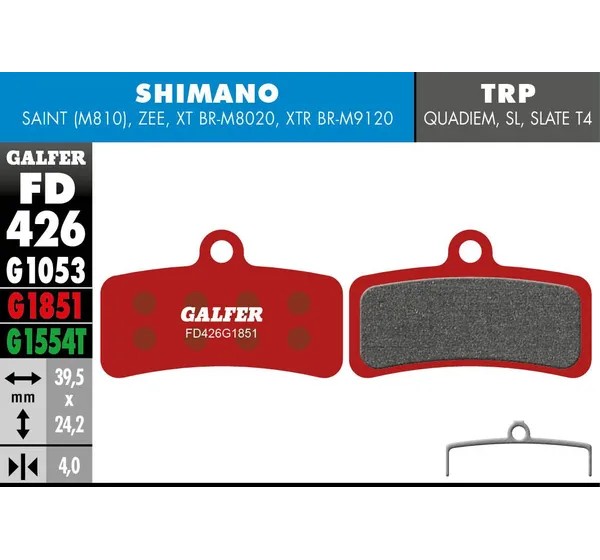 GALFER Bremsbeläge - BRAKE PAD ADVANCED