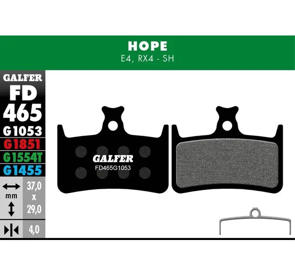 GALFER Bremsbeläge - BRAKE PAD PERFORMANCE