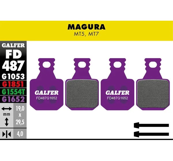 GALFER Bremsbeläge - BRAKE PAD E-BIKE