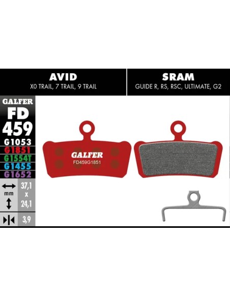 GALFER Bremsbeläge - BRAKE PAD ADVANCED