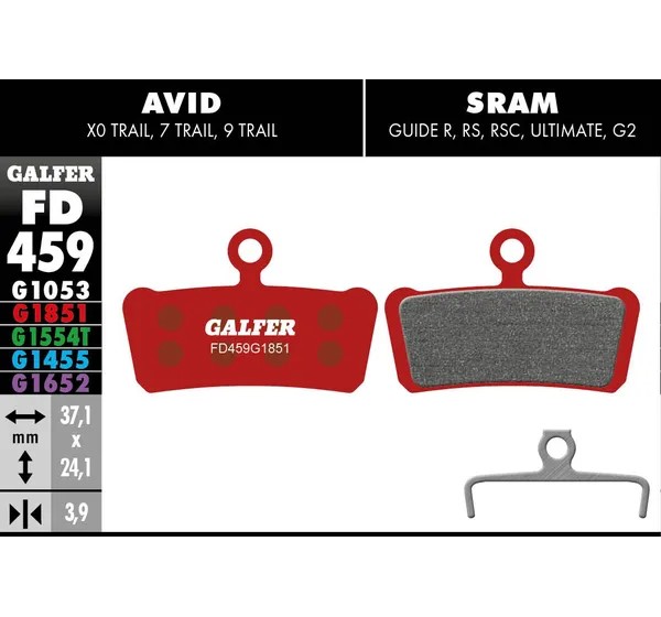 GALFER Bremsbeläge - BRAKE PAD ADVANCED
