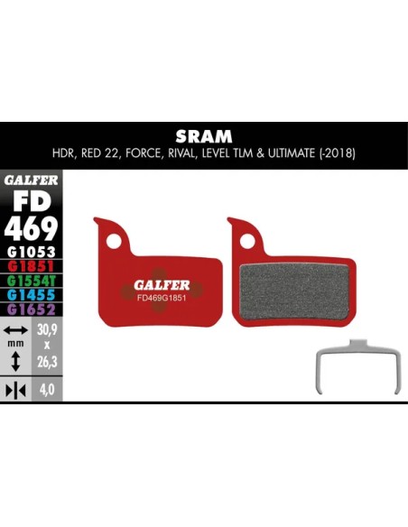 GALFER Bremsbeläge - BRAKE PAD ADVANCED