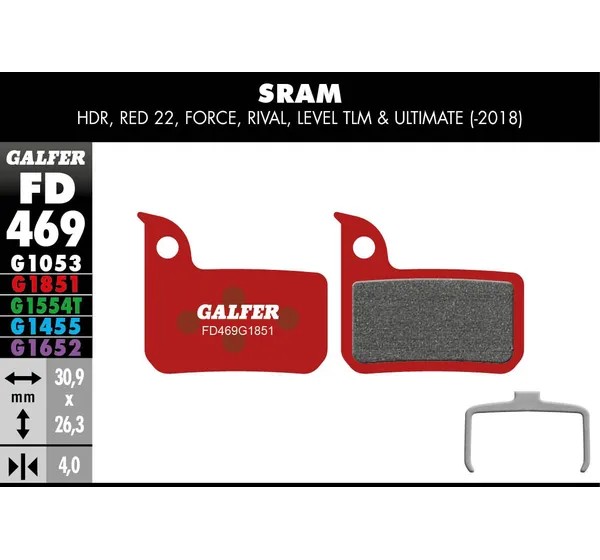 GALFER Bremsbeläge - BRAKE PAD ADVANCED