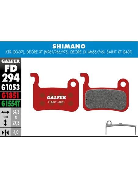 GALFER Bremsbeläge - BRAKE PAD ADVANCED