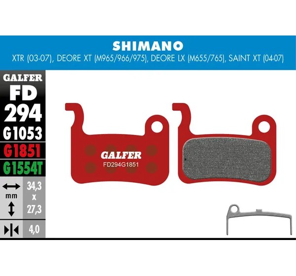GALFER Bremsbeläge - BRAKE PAD ADVANCED